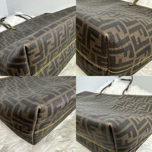 💯Authentic Fendi Roll Tote Zucca Coated Canvas Large🍀 - Picture 6 of 16